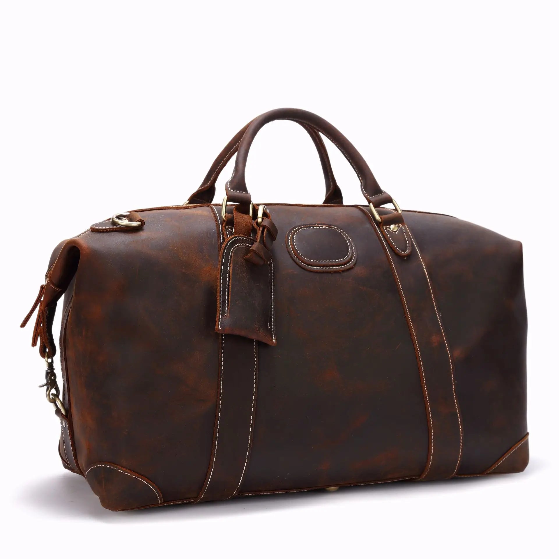 Vintage Leather Travel Bag 