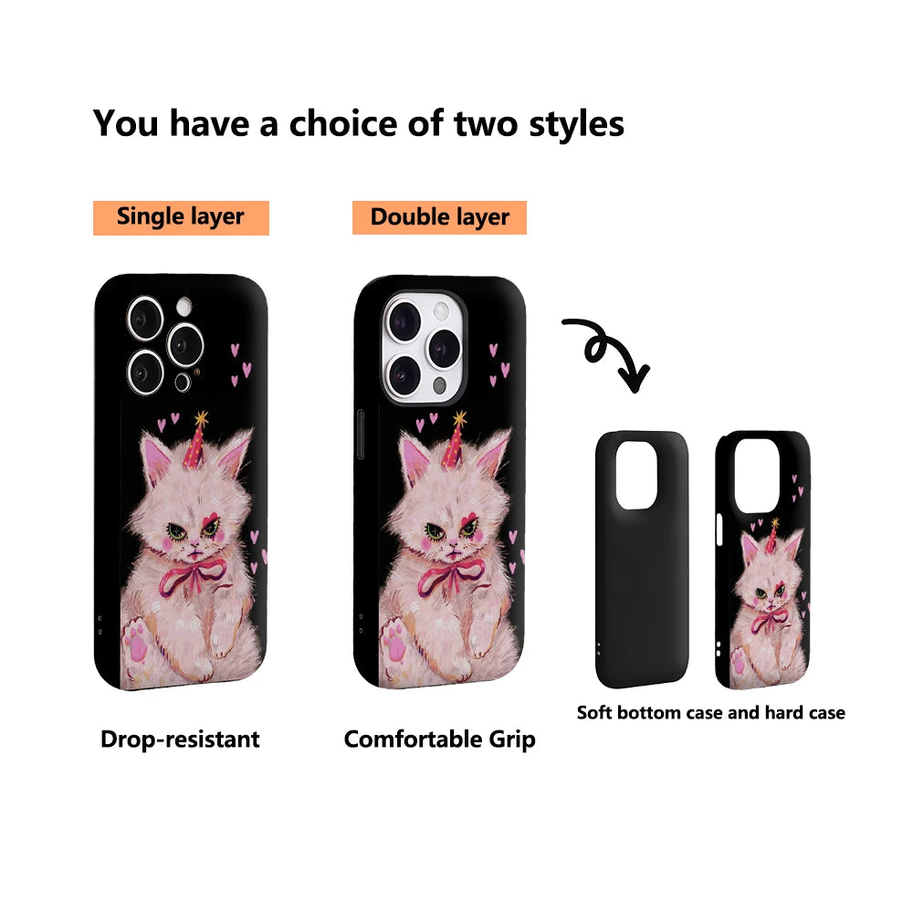 Pink Purrfect Hearts