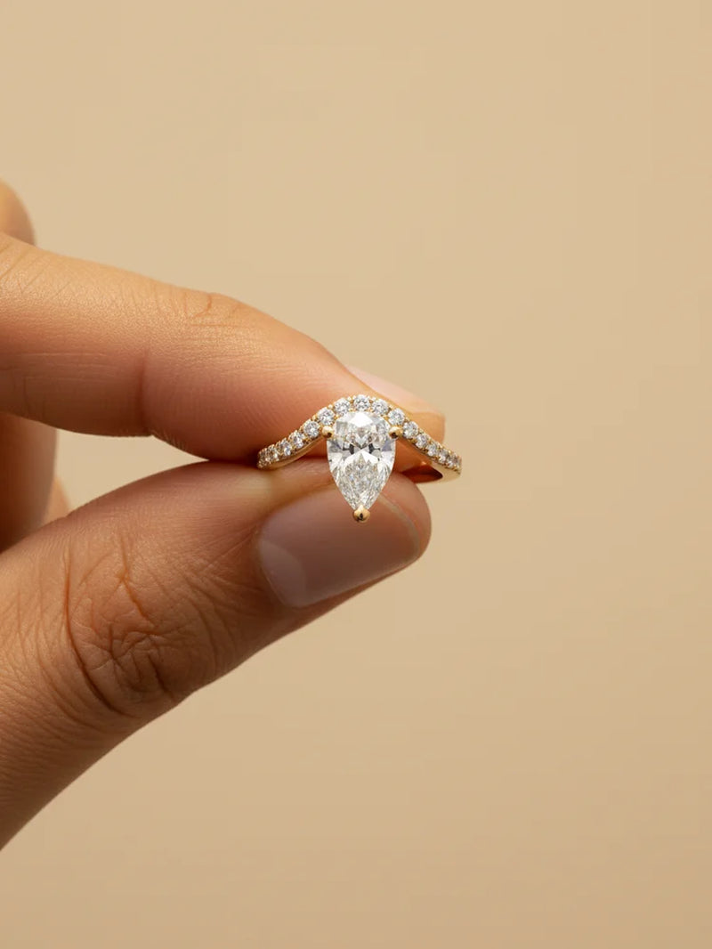 925 Sterling Silver Zircon Ring 