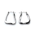 Twisted Circle Huggie Hoop Earrings 