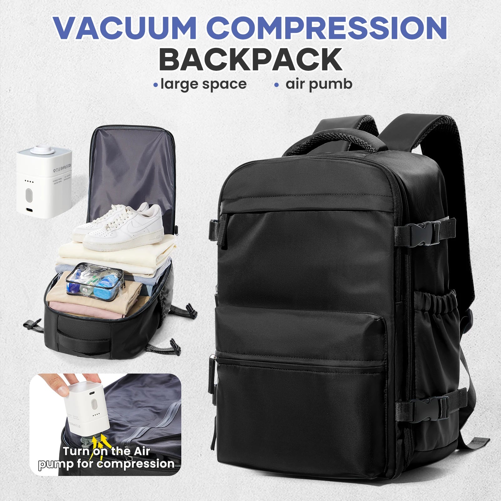Vacuum Underseat Travel Backpack