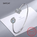 Radiant Cut Moissanite Diamond Water Drop Bracelet
