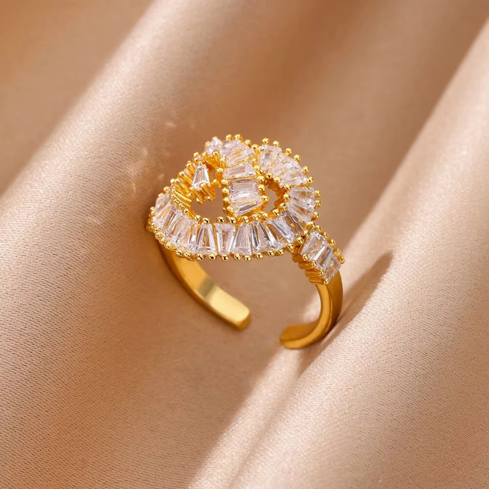 Jade Heart Ring