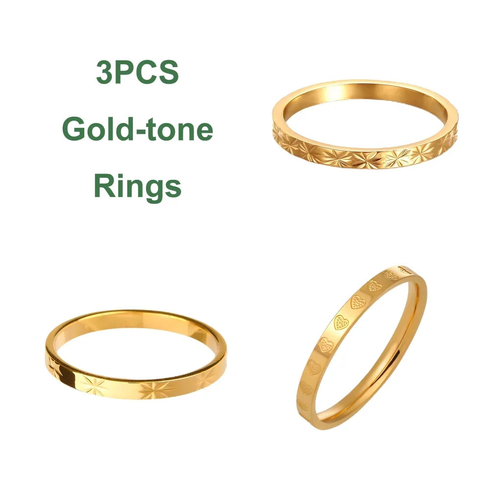 Textured Pattern Minimalist Ring