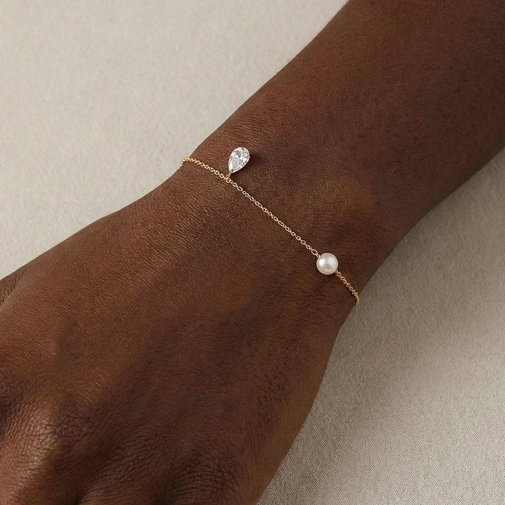 Zircon Chain Bracelet 