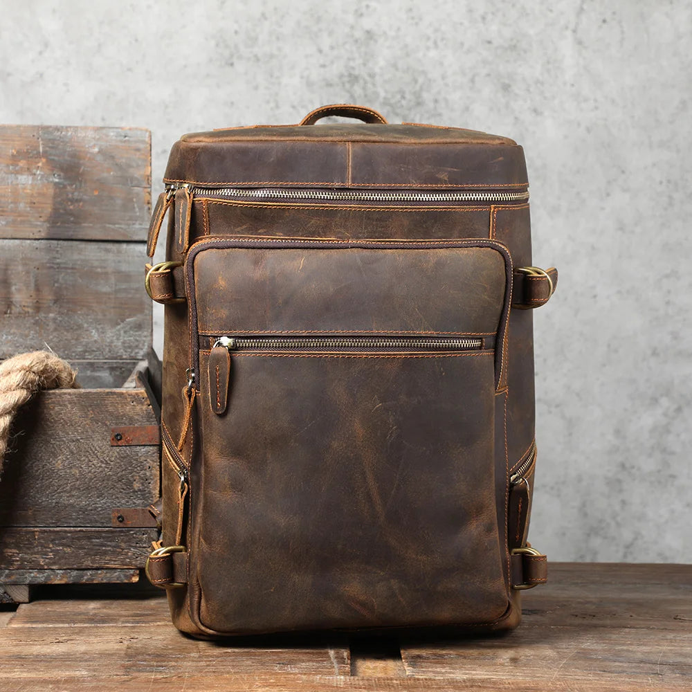 Vintage Genuine Leather Backpack 
