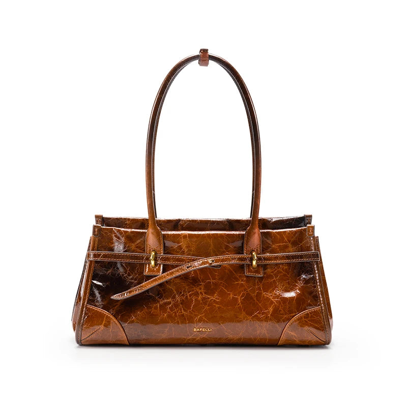 Vintage Leather Boston Bag   