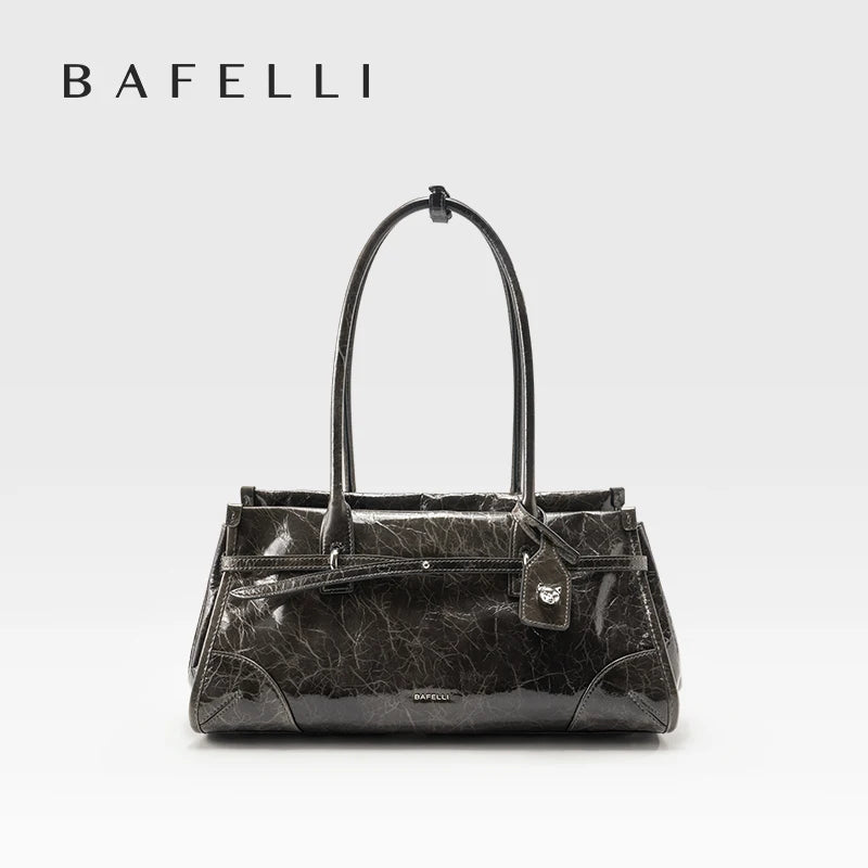 Vintage Leather Boston Bag   