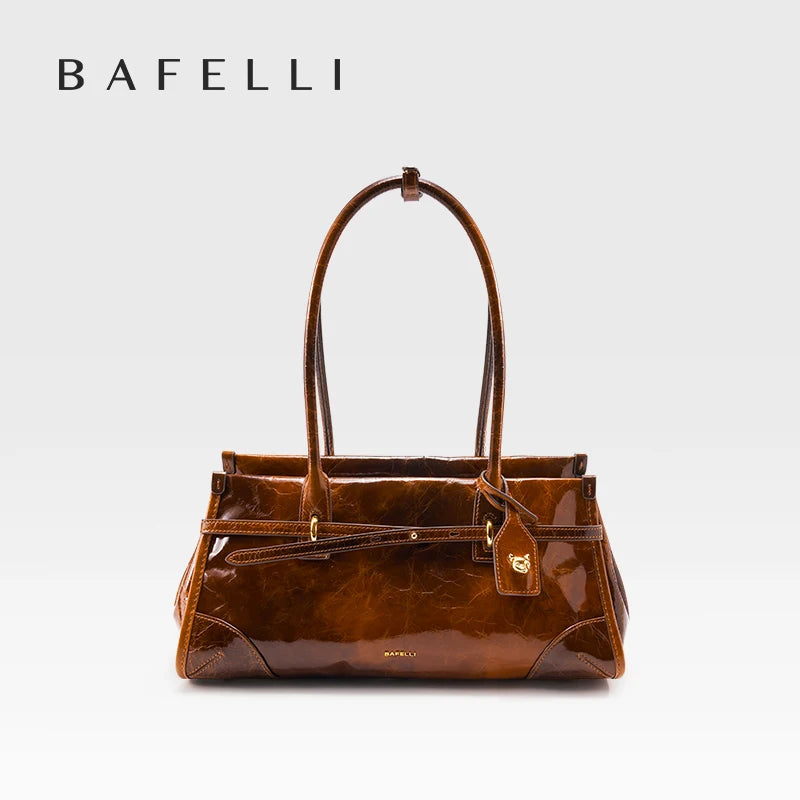 Vintage Leather Boston Bag   