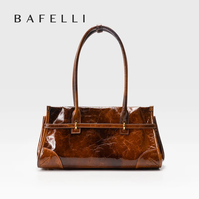 Vintage Leather Boston Bag   