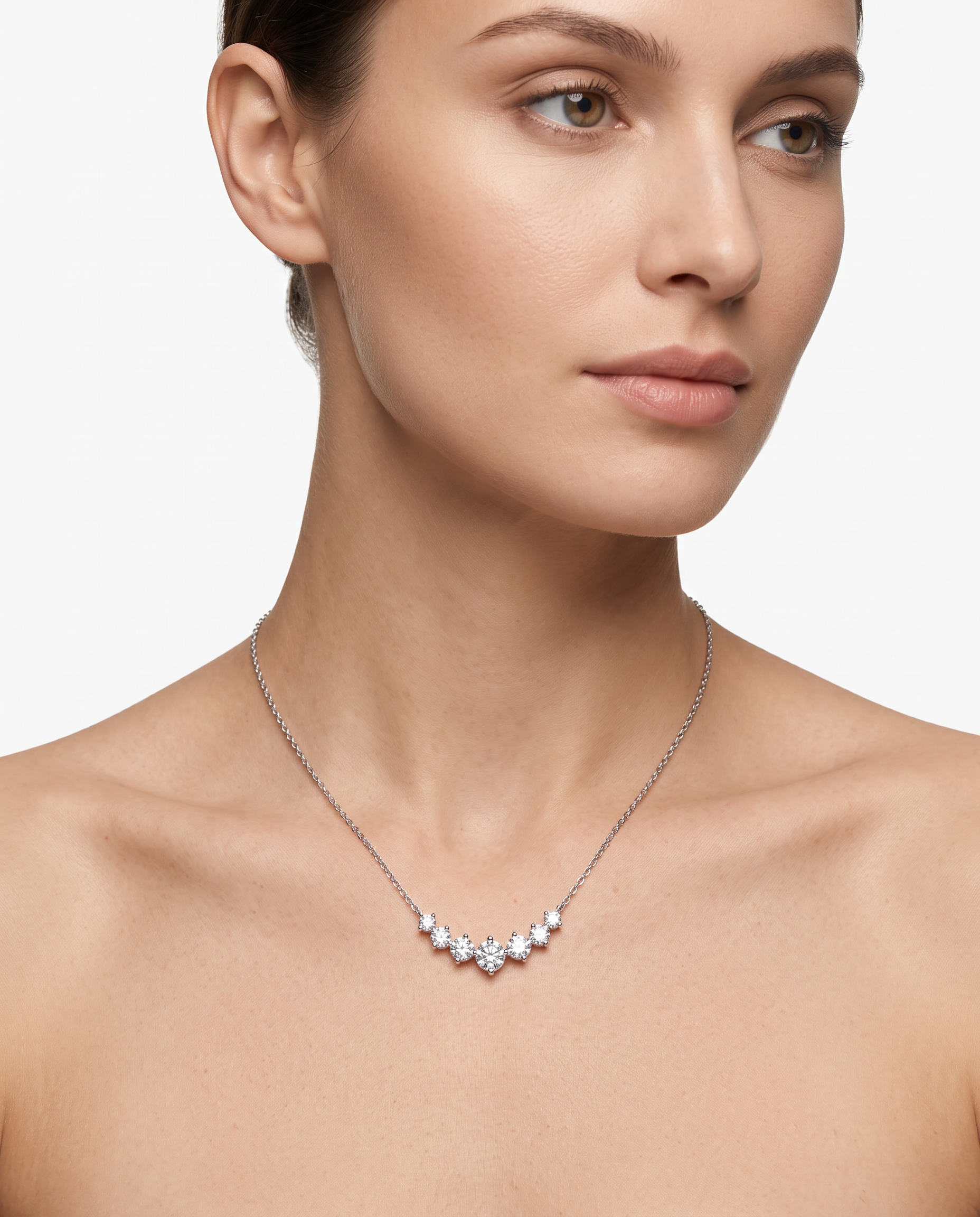 925 Sterling Sliver Moissanite Necklace