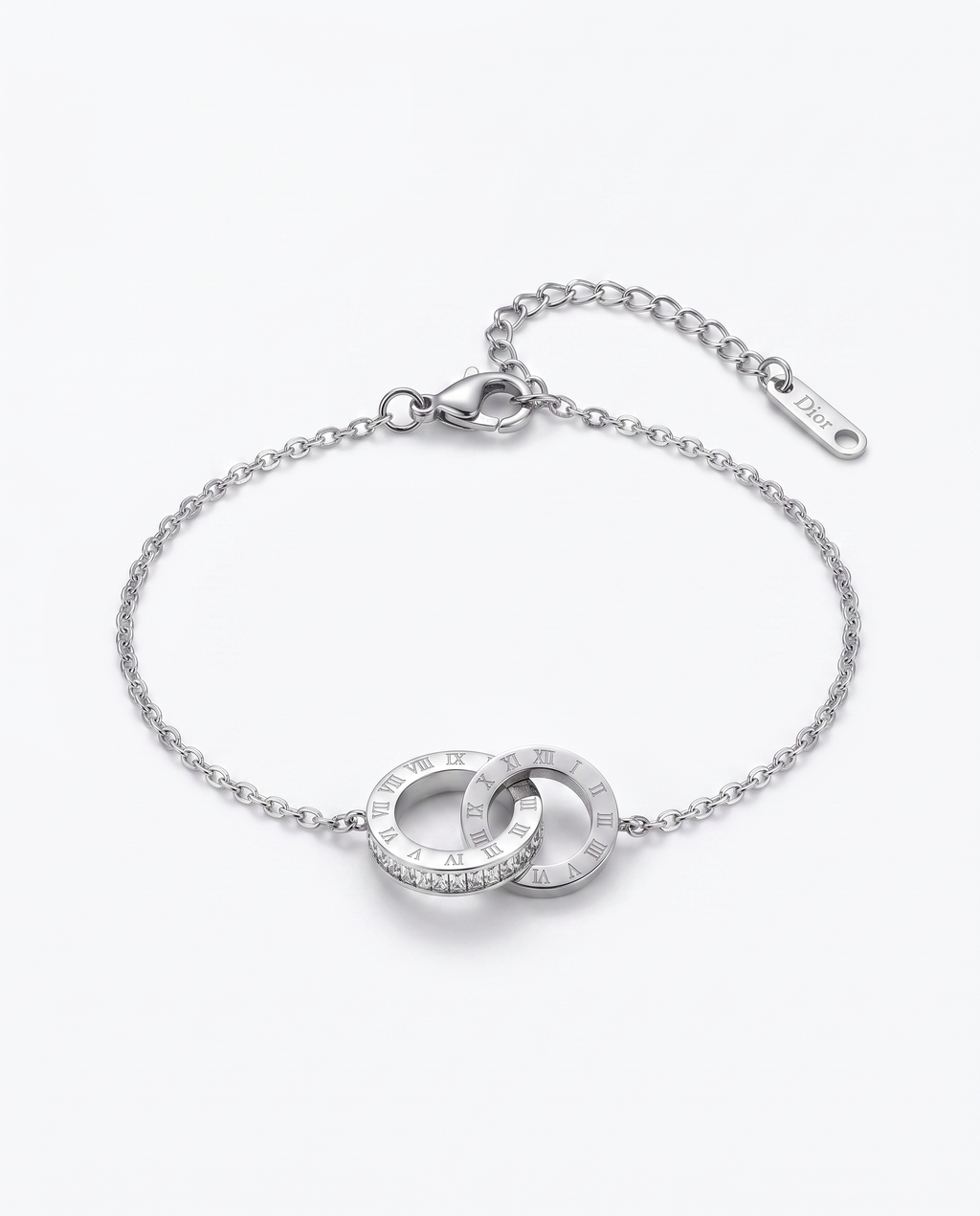 Roman Number Zircon Bracelet