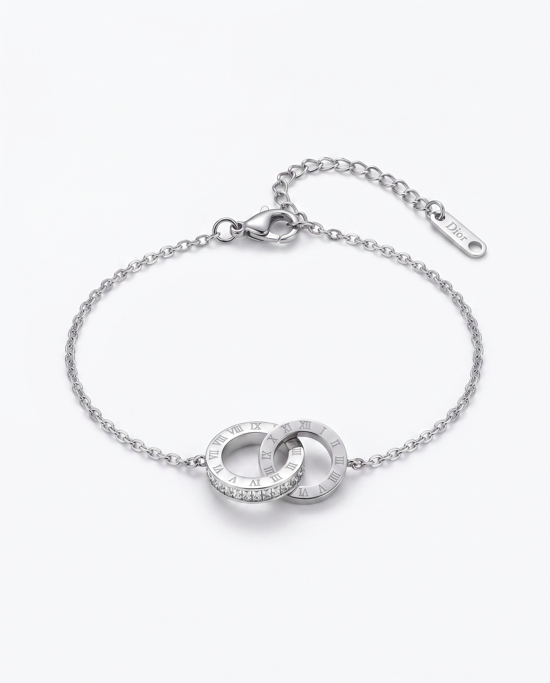 Roman Number Zircon Bracelet