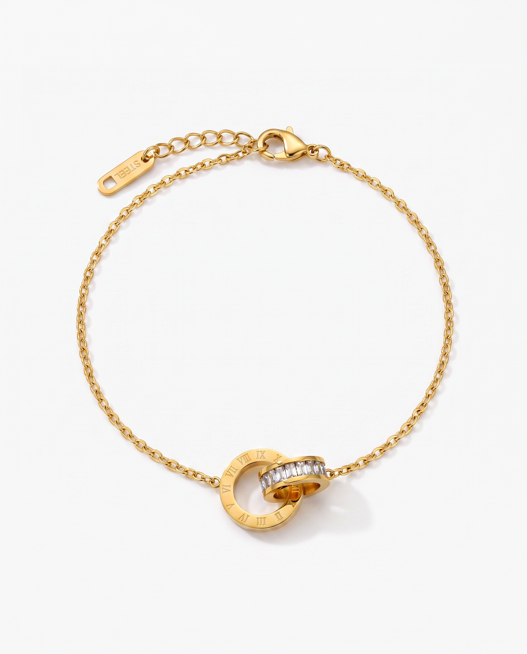 Roman Number Zircon Bracelet