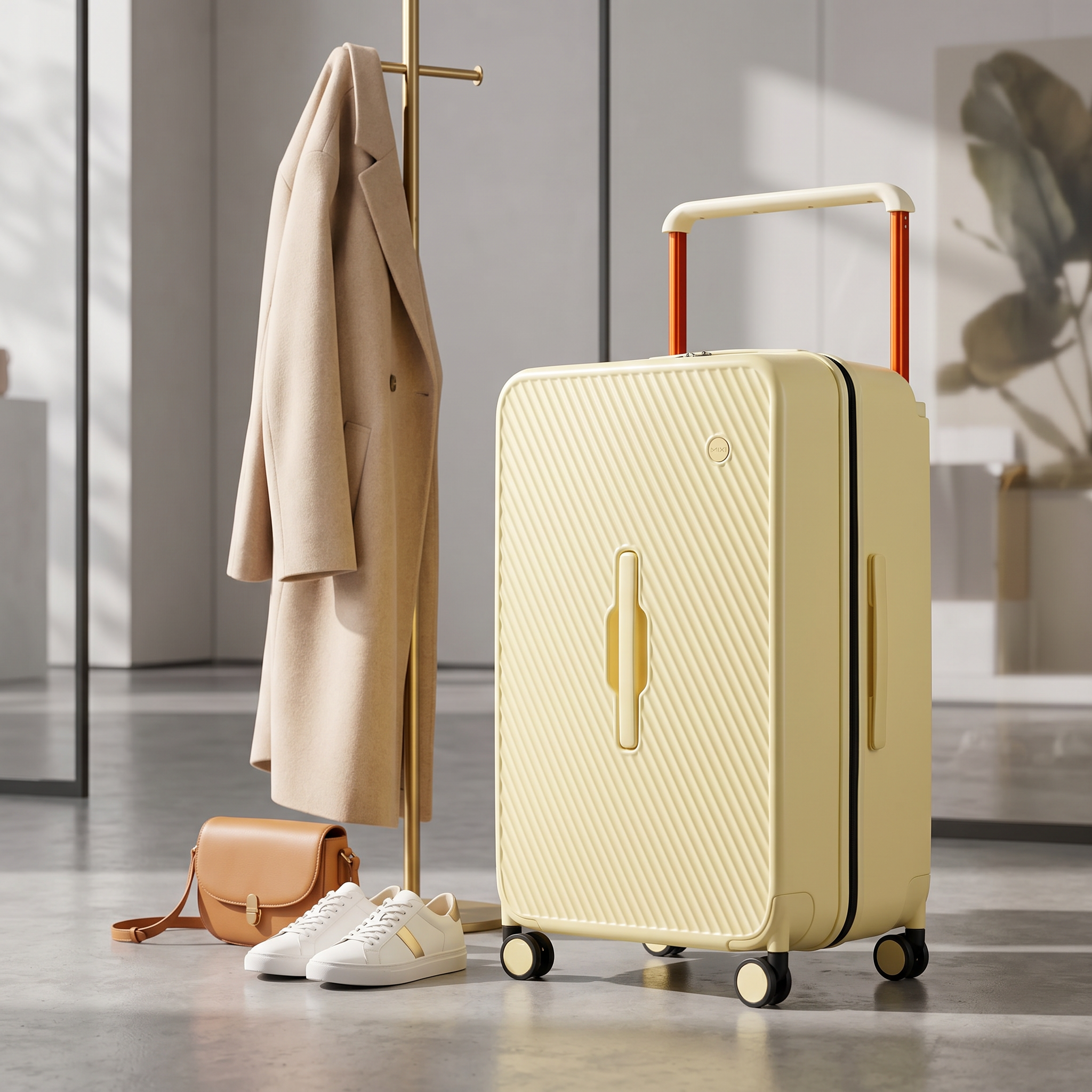 Spinner Luggage with Wet/Dry Storage & TSA Lock
