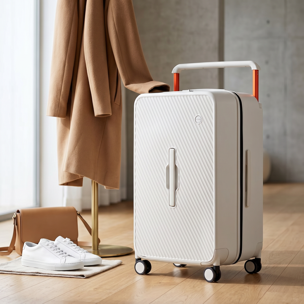 Spinner Luggage with Wet/Dry Storage & TSA Lock