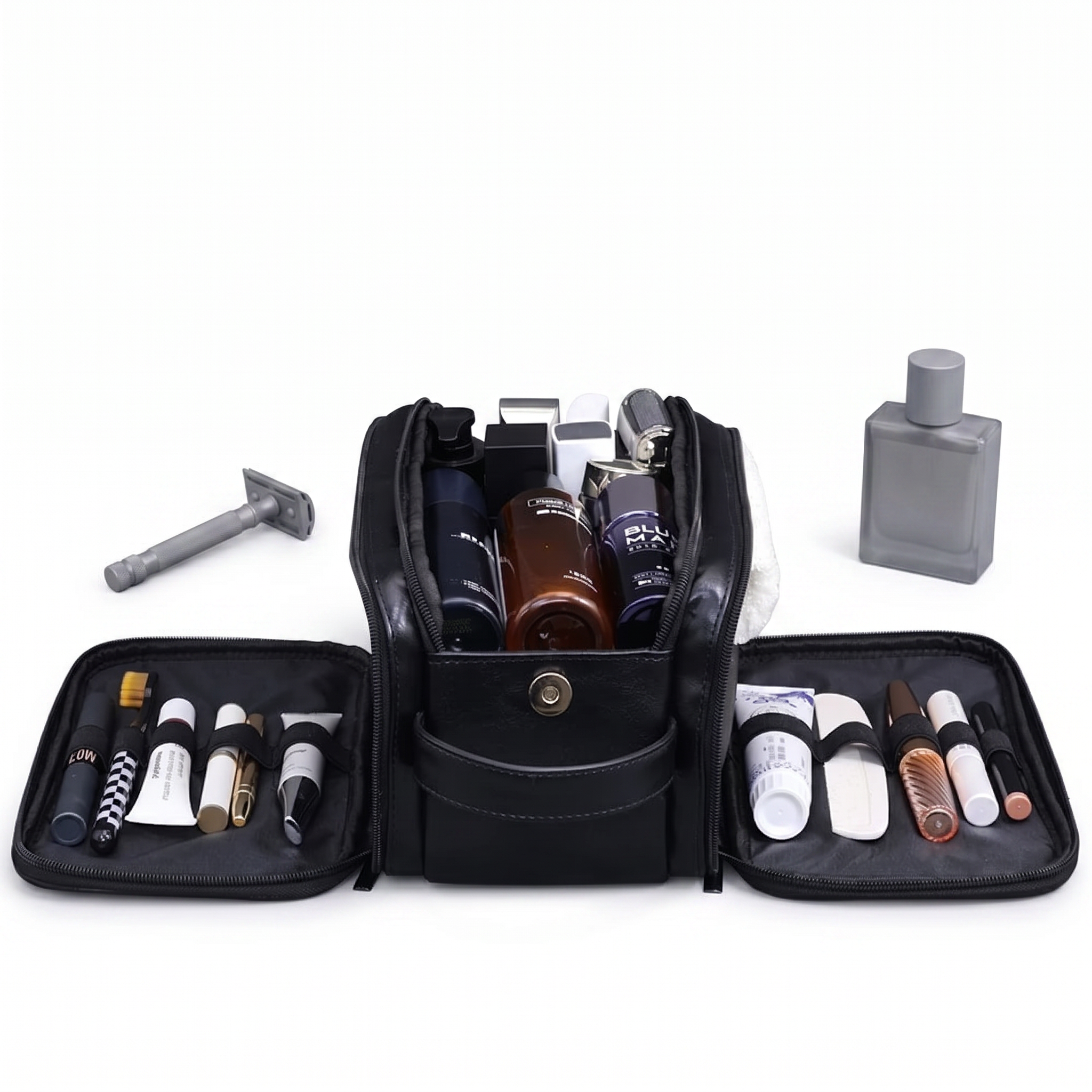 Men’s PU Leather Toiletry Bag