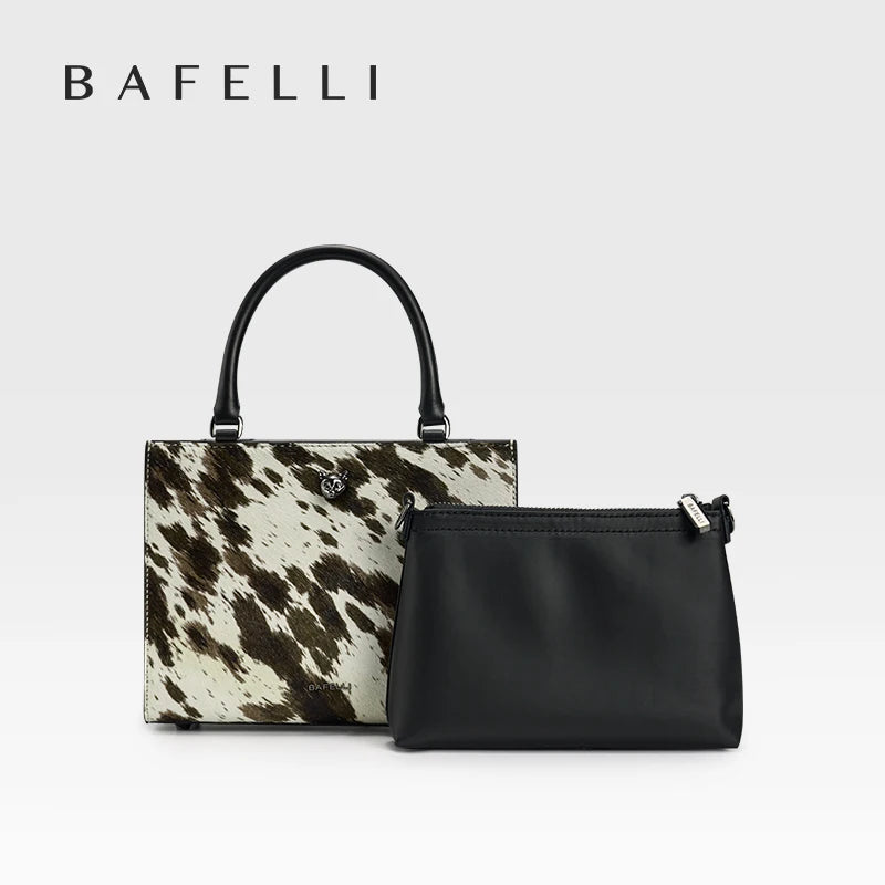 Leather and Fur Handbag