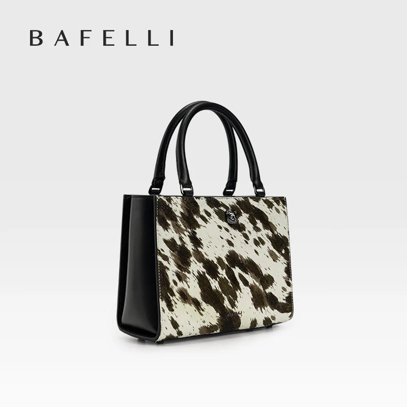 Leather and Fur Handbag