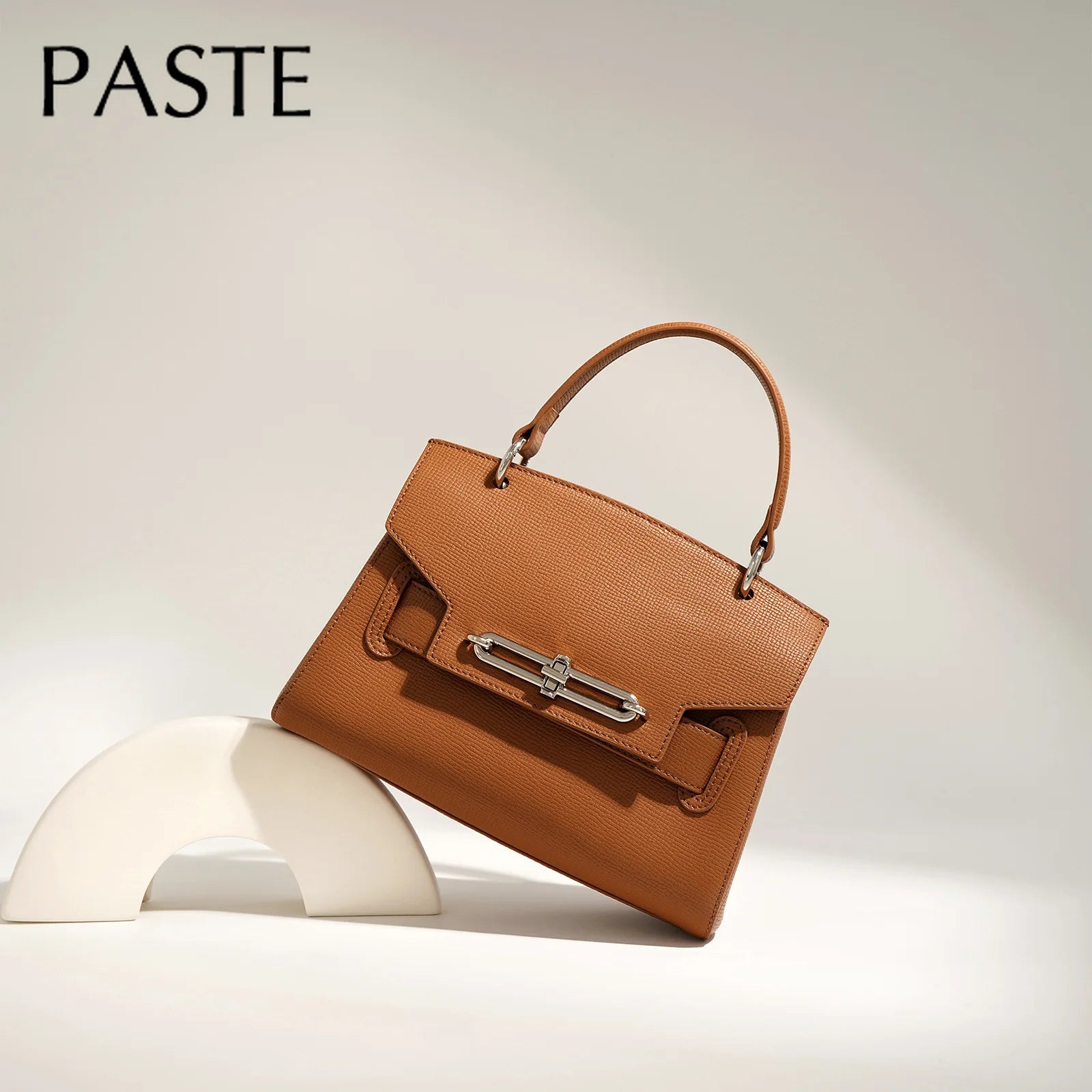 Hard Cow Leather Handbag 