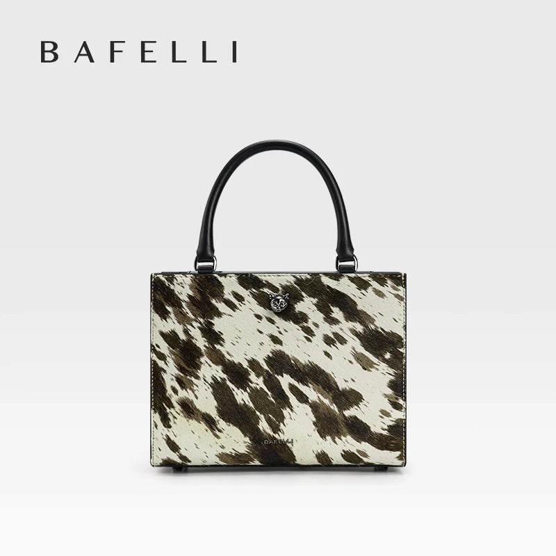 Leather and Fur Handbag