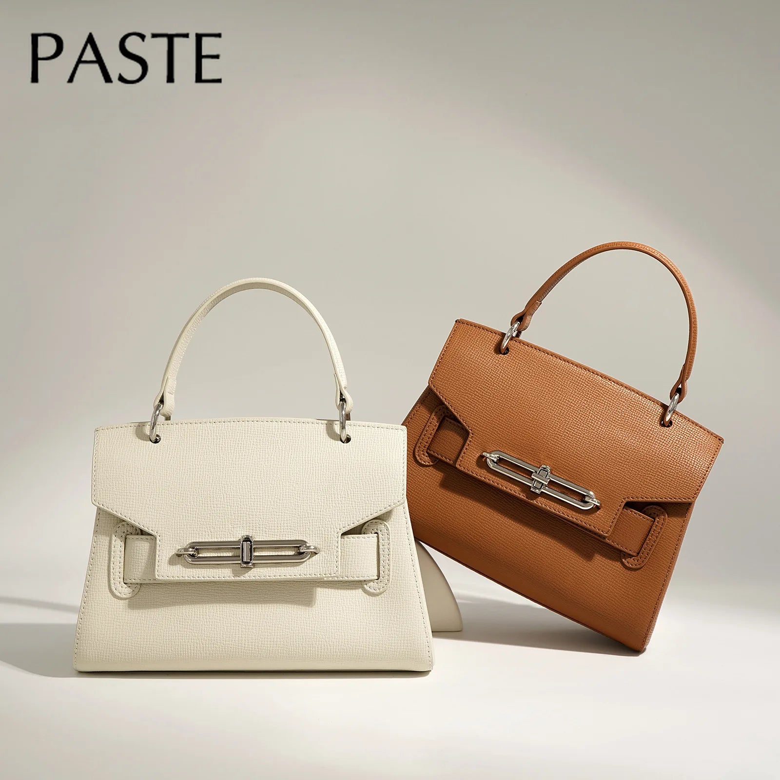 Hard Cow Leather Handbag 
