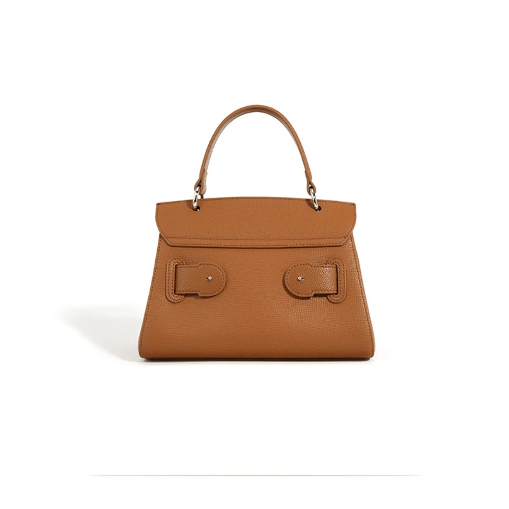 Hard Cow Leather Handbag 