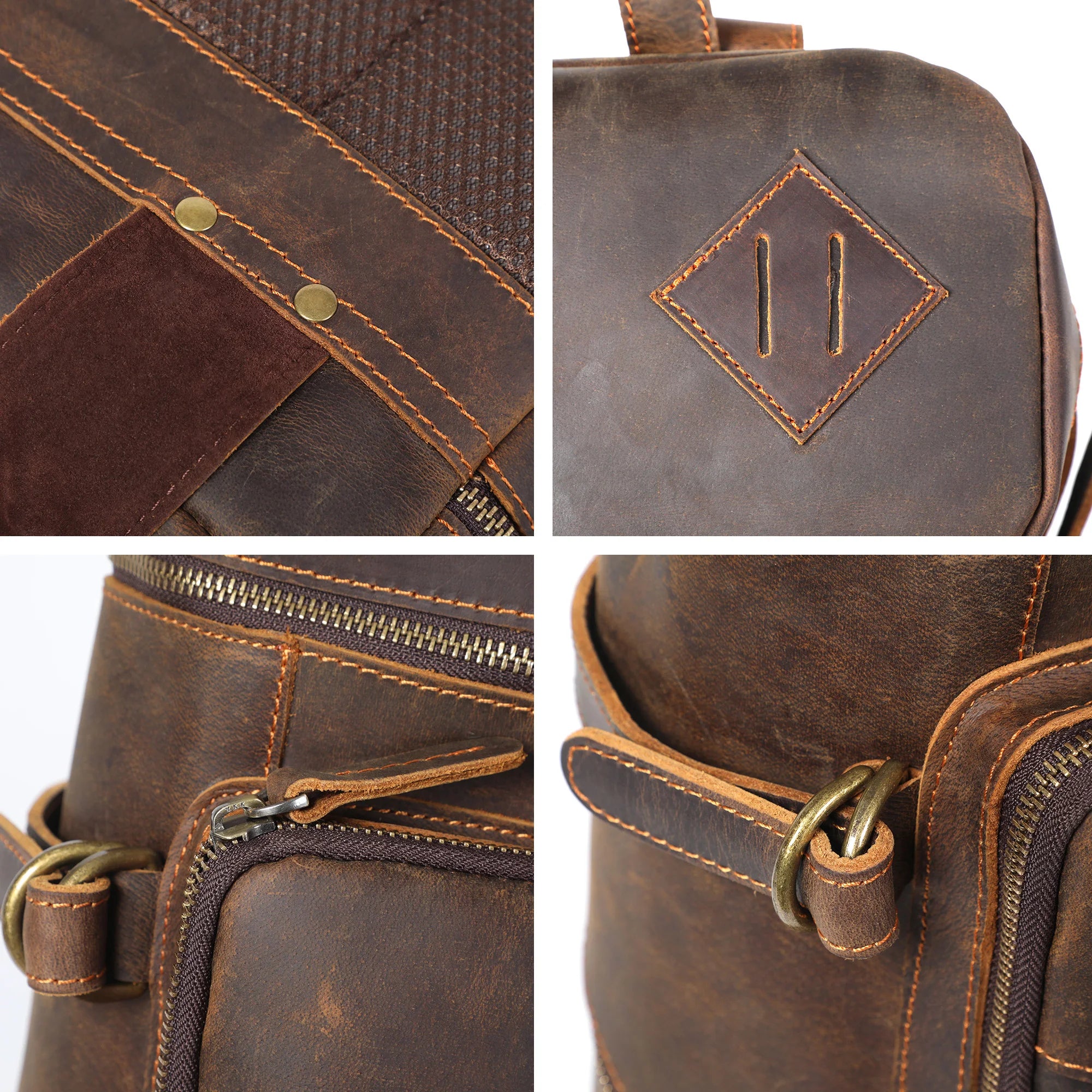 Vintage Genuine Leather Backpack 