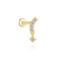 Star Zircon Ear Bone Piercing Earring 