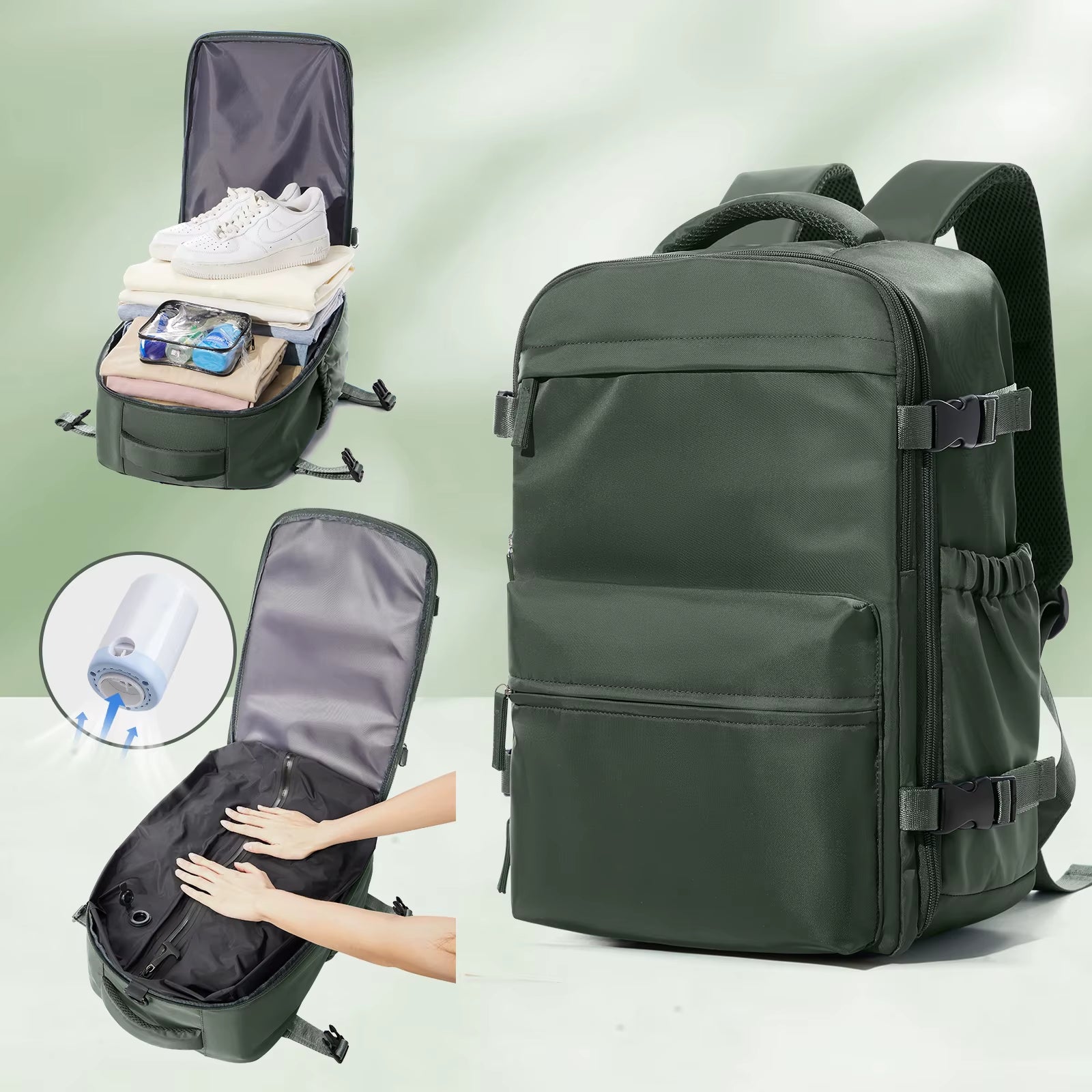 Vacuum Underseat Travel Backpack