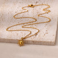 Sunflower Geometric Pendant Necklace