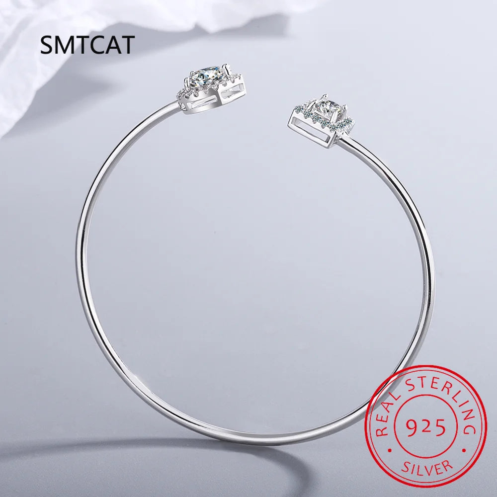 Radiant Cut Moissanite Diamond Water Drop Bracelet