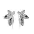 Wire Flower Stainless Steel Stud Earrings